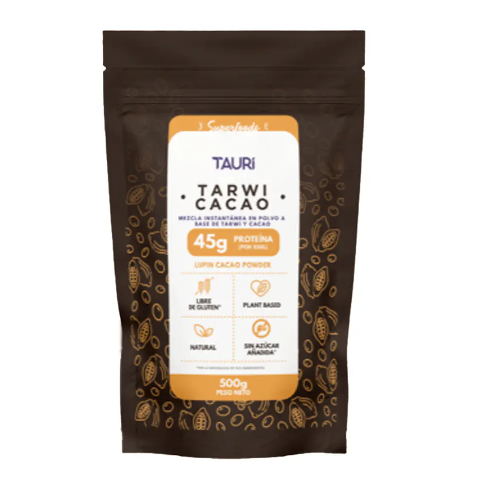 TARWI CACAO/45g PROTEINA POR 100G / 500g  1
