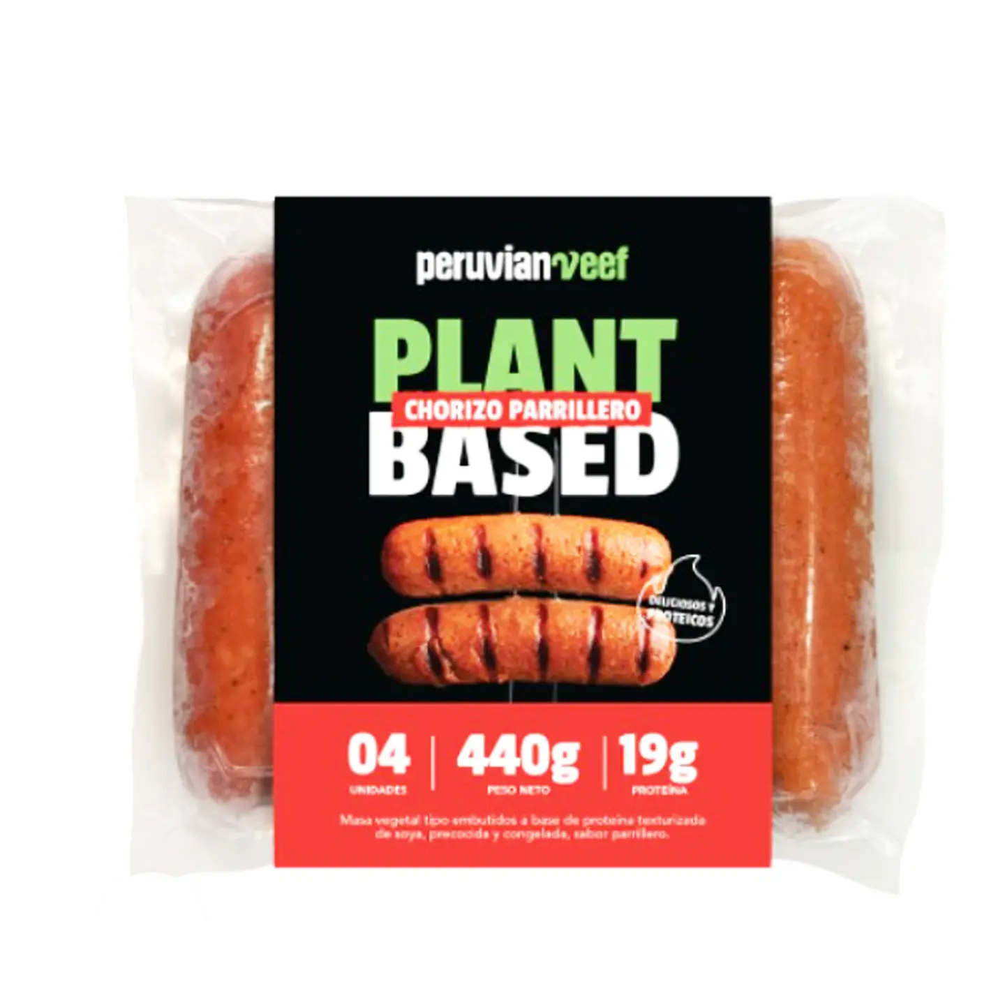 Peruvian VEEF Plant Based Chorizo Parrillero 1