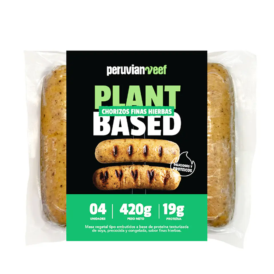 Peruvian VEEF Plant Based Chorizas Finas Hierbas 1