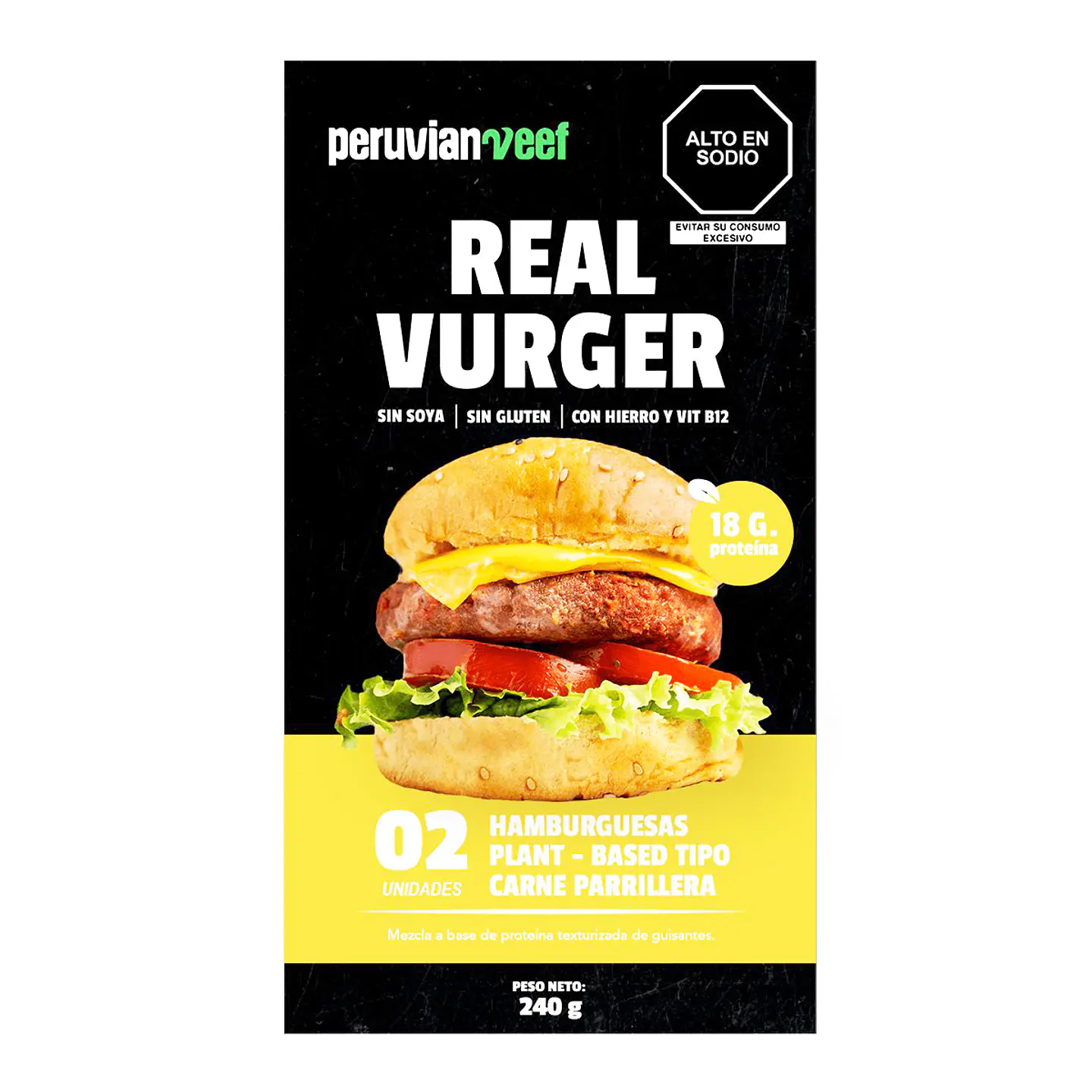 Peruvian Veef Real Vurger Plant Based 1