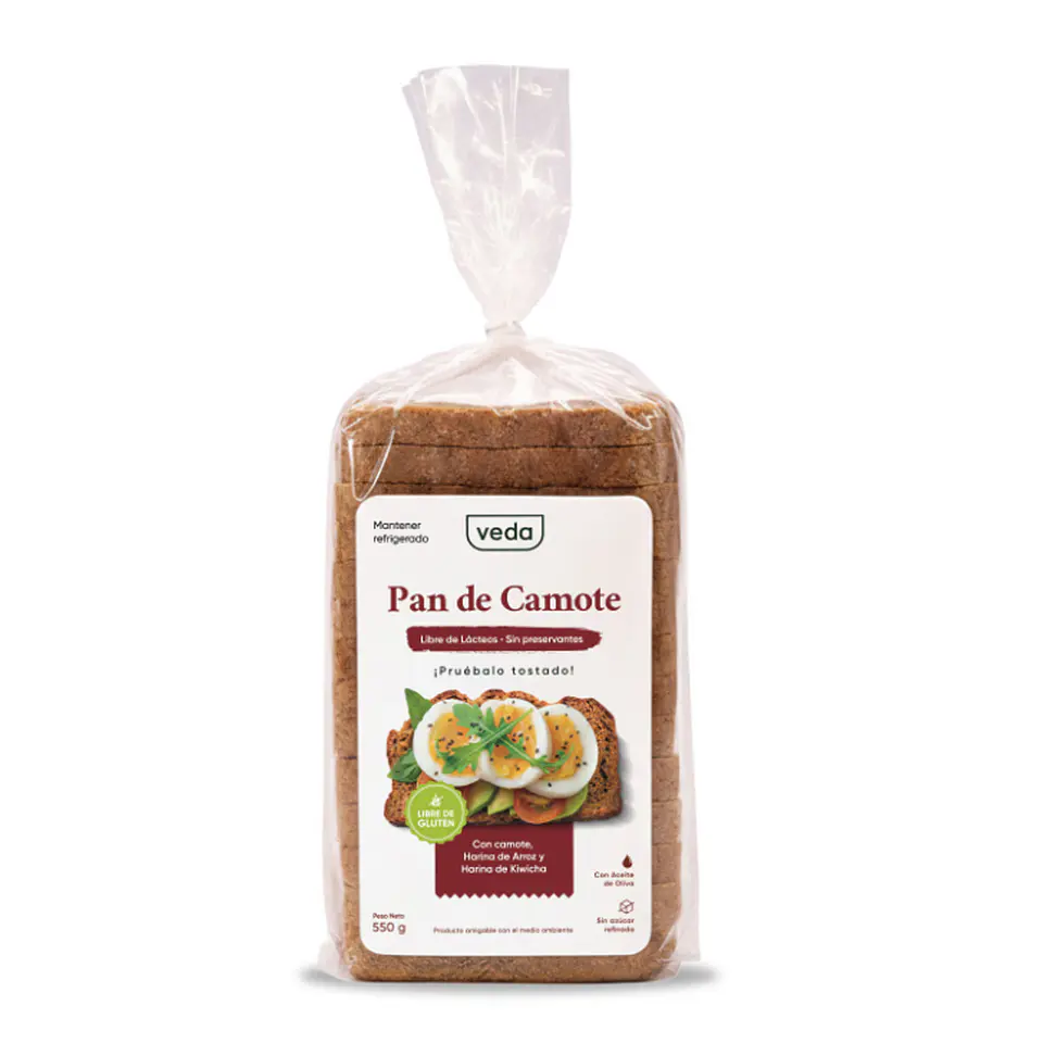 Pan de Camote Libre de Gluten 550g 1