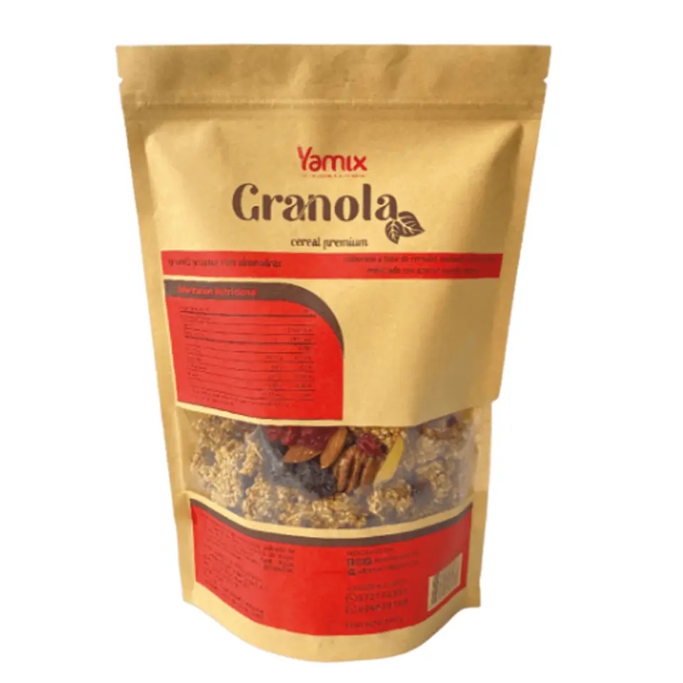 GRANOLA CON PECANAS Y ALMENDRAS YAMIX 500GR 1