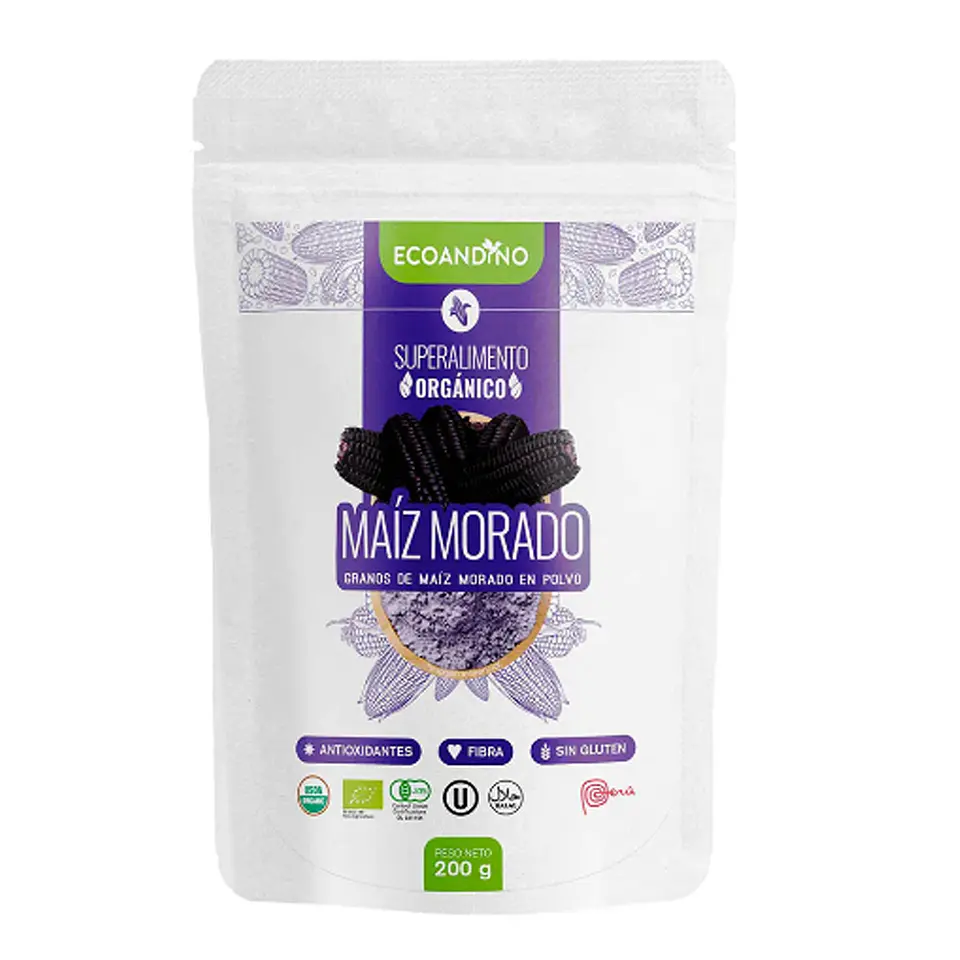   COMPARTE  ECOANDINO Maíz Morado en Polvo Ecoandino 200 g 1