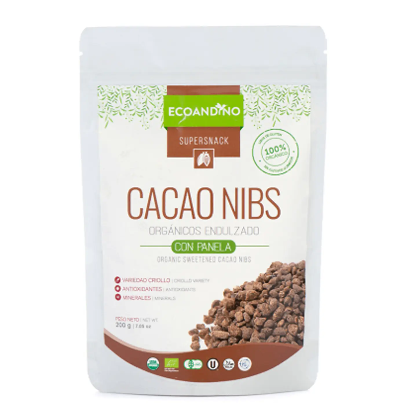 CACAO NBS ENDULZADO CON PANELA ORGANICO 200G 1