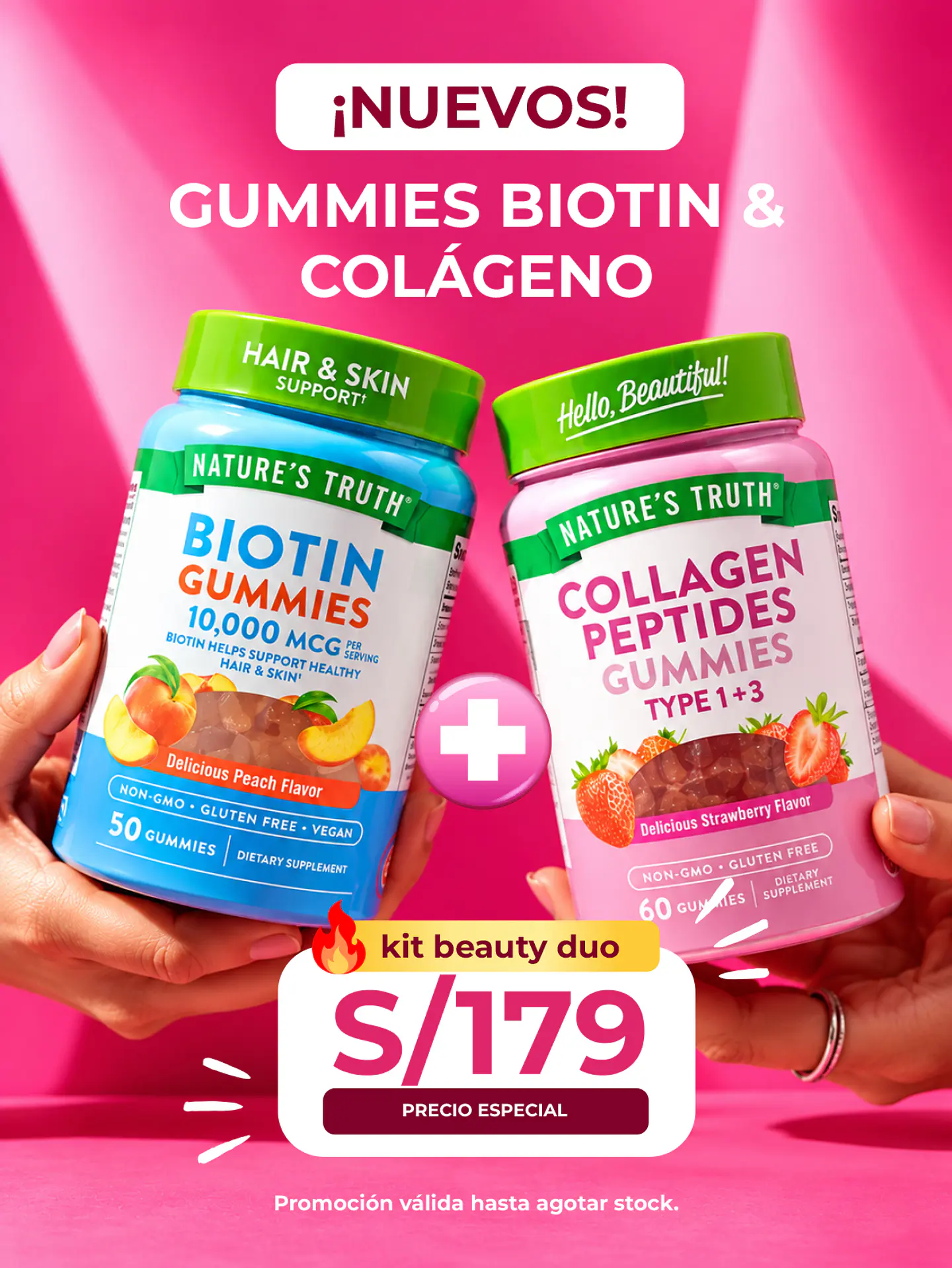 KIT BEAUTY DUO – BIOTIN + COLÁGENO GUMMIES 1