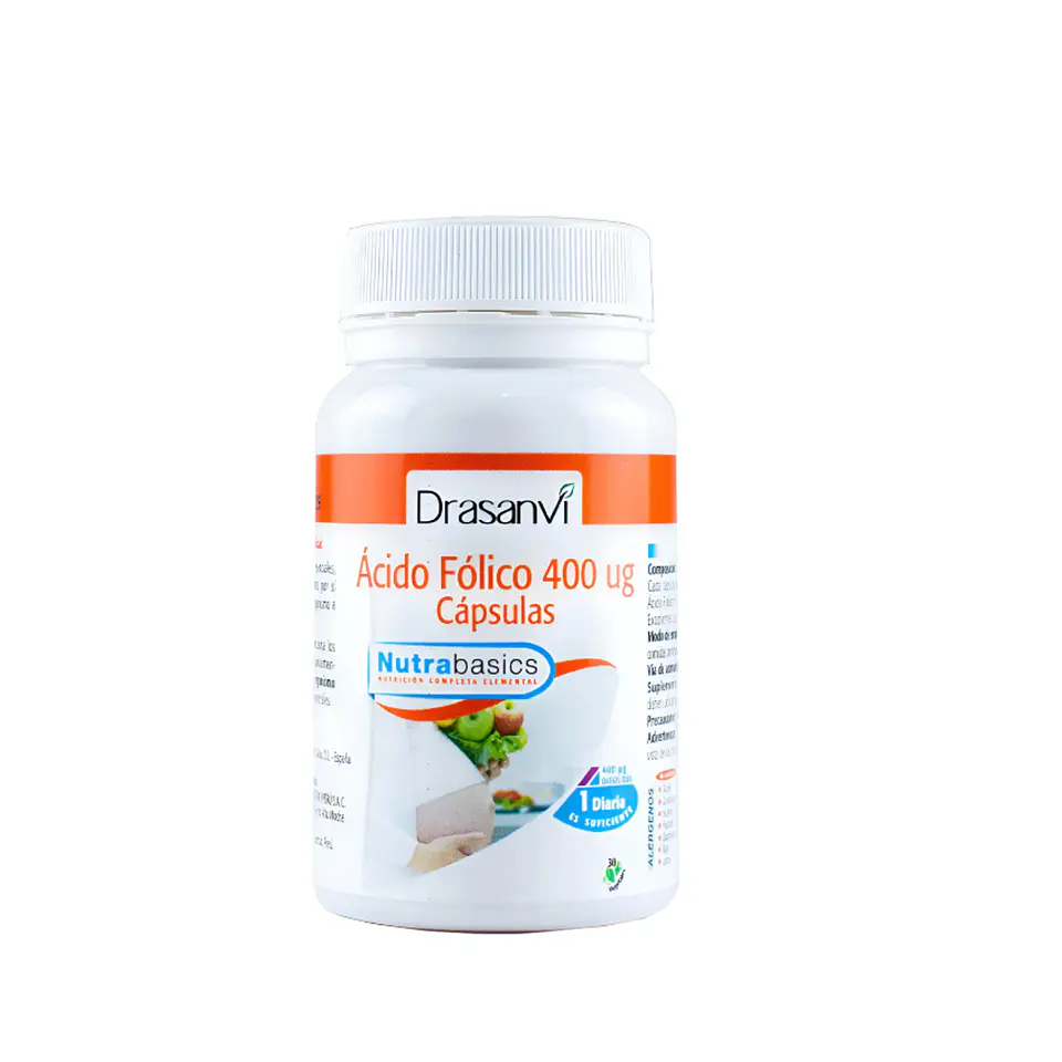 Acido folico 400ug-30 capsulas drasanvi 1