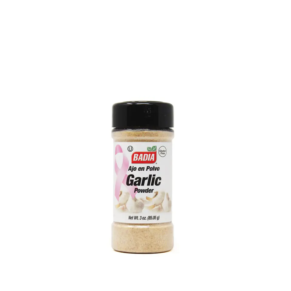 ajo en polvo Garlic powder- Badia 3oz. 1