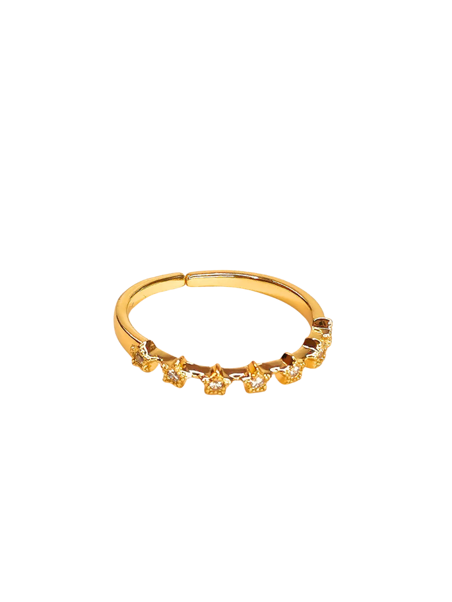 Anillo cintillo estrellas  1