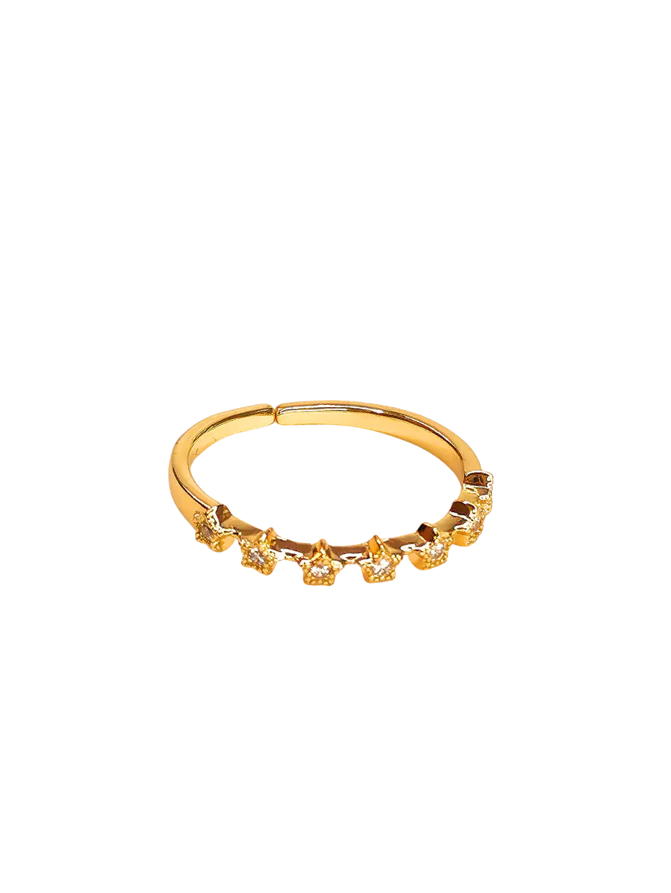 Anillo cintillo estrellas  1