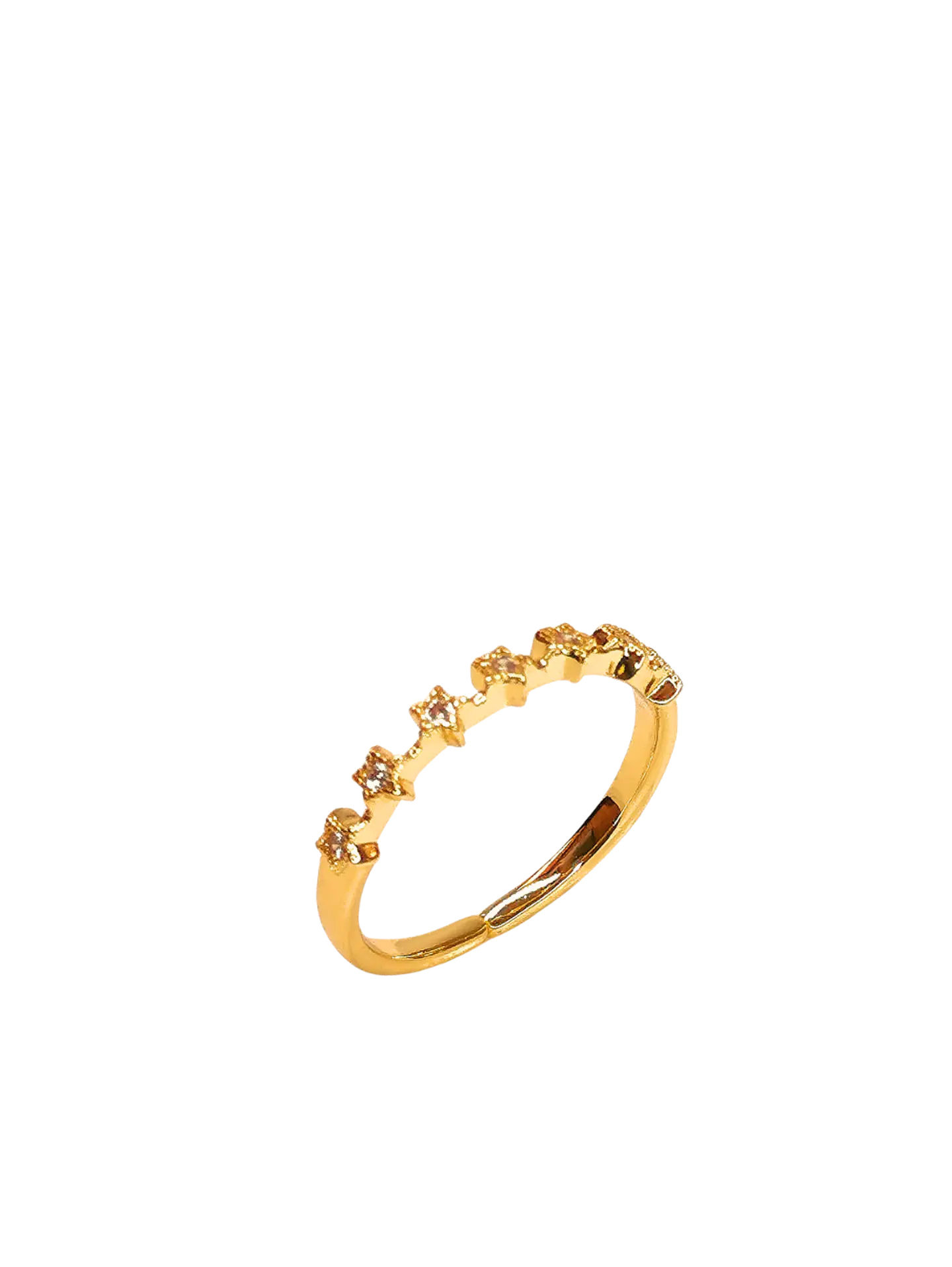 Anillo cintillo estrellas  2