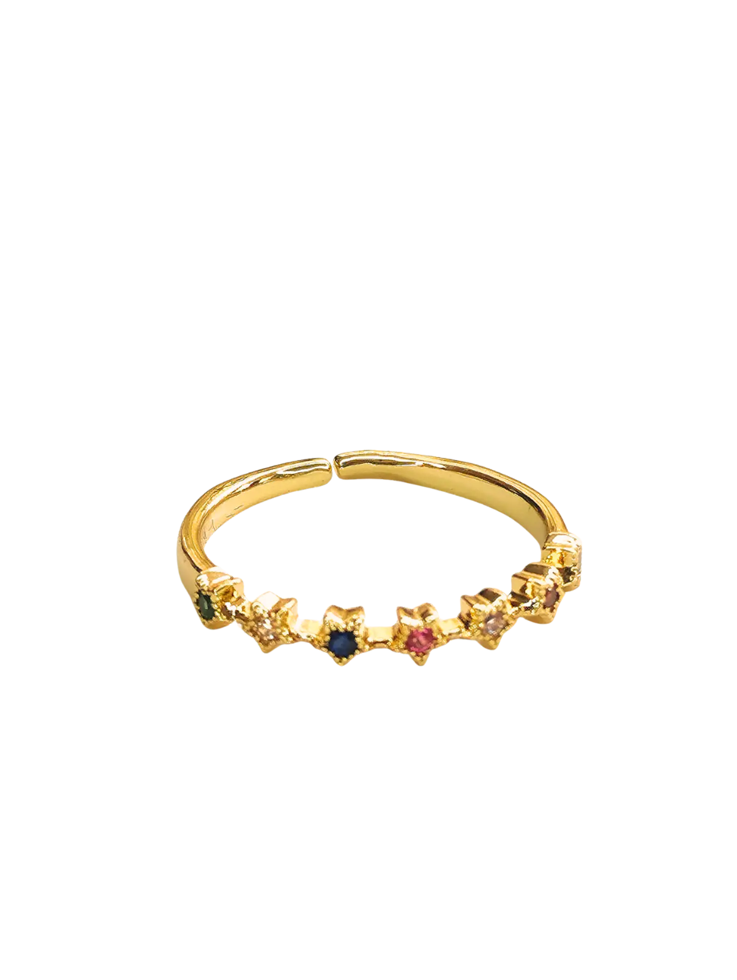 Anillo cintillo estrellas 1