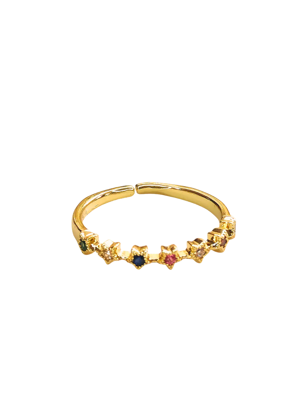 Anillo cintillo estrellas 1