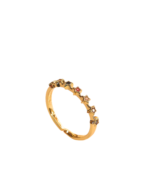 Anillo cintillo estrellas