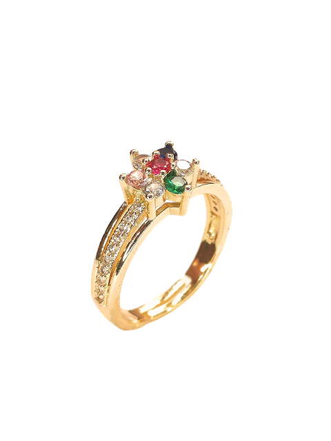 Anillo flor colores