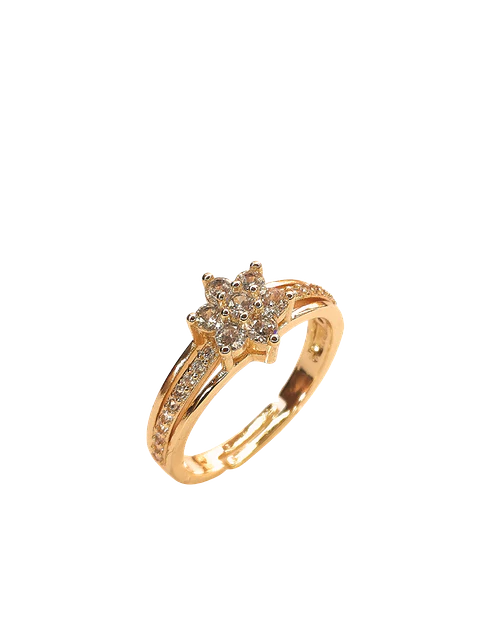 Anillo flor solitario 