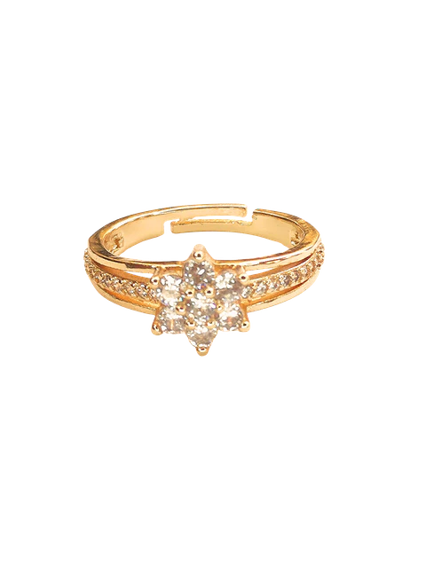 Anillo flor solitario 