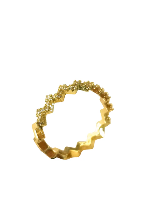 Anillo midi zigzag 