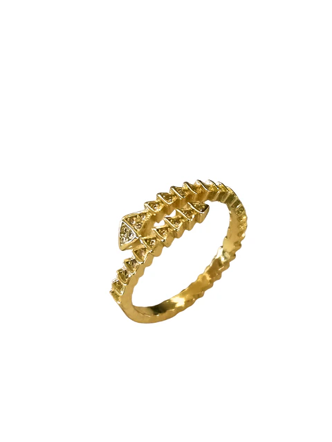 Anillo midi serpiente