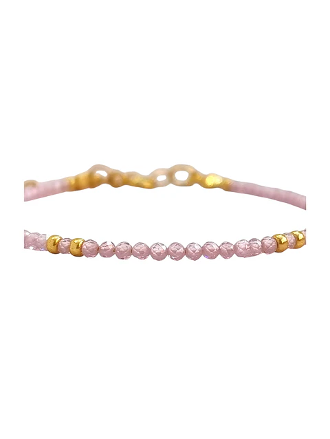 Pulsera Cuarzo Rosado