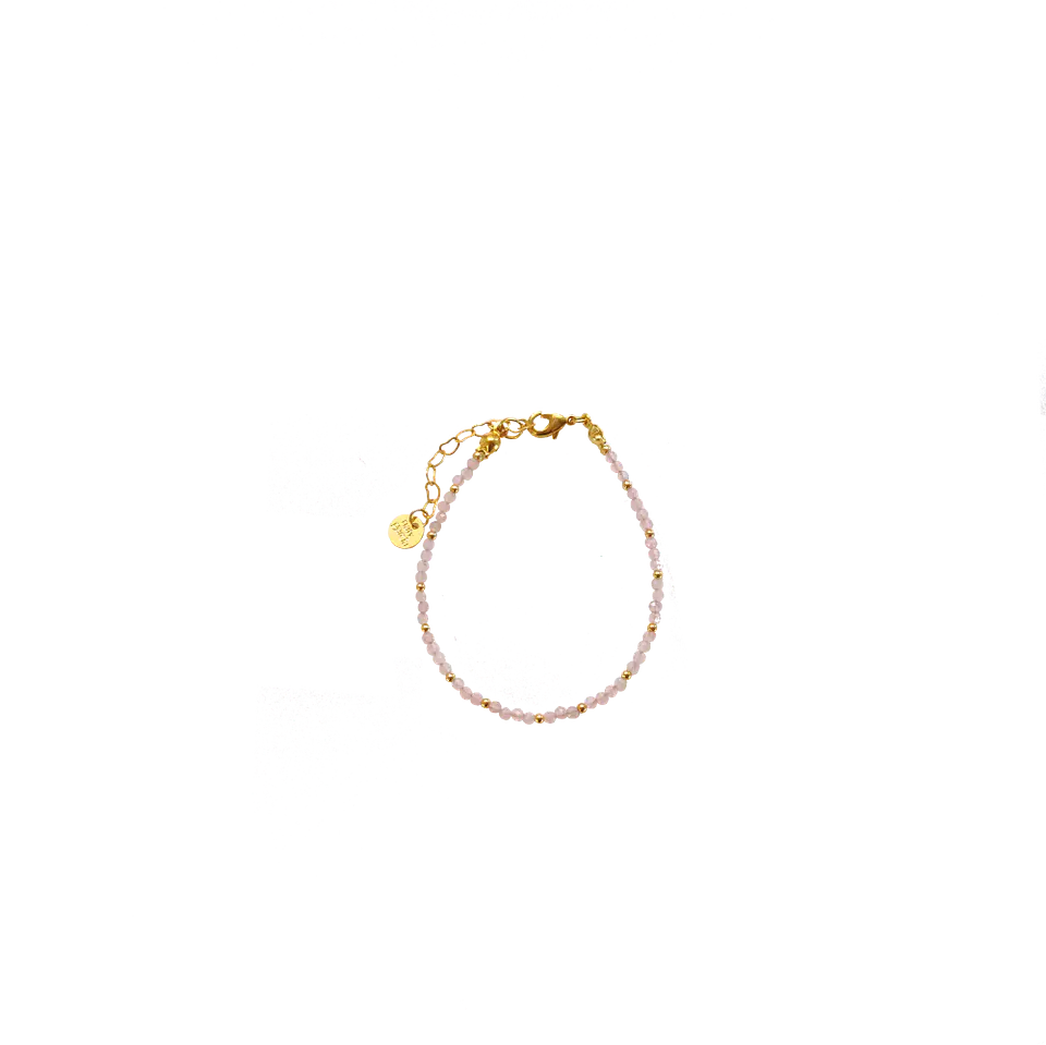 Pulsera Cuarzo Rosado 1