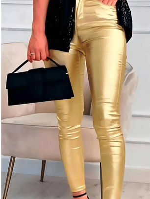 Calça dourada