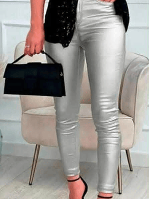 Calça Prateada