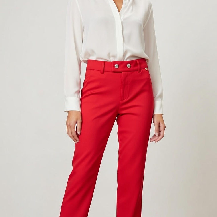 Calça feminina Dois botões 1