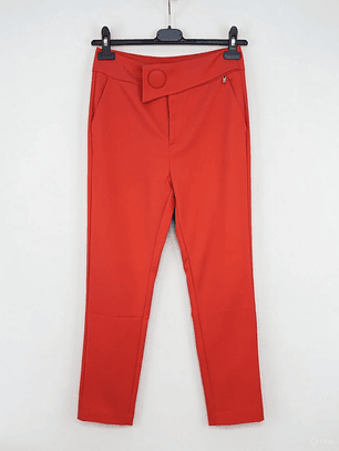 Calças Botão forrado