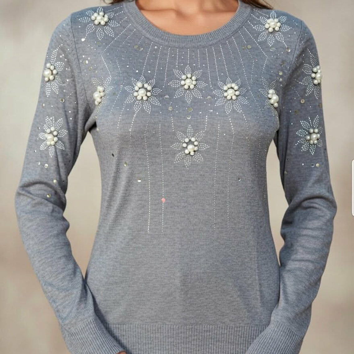 Camisola flor perola 3