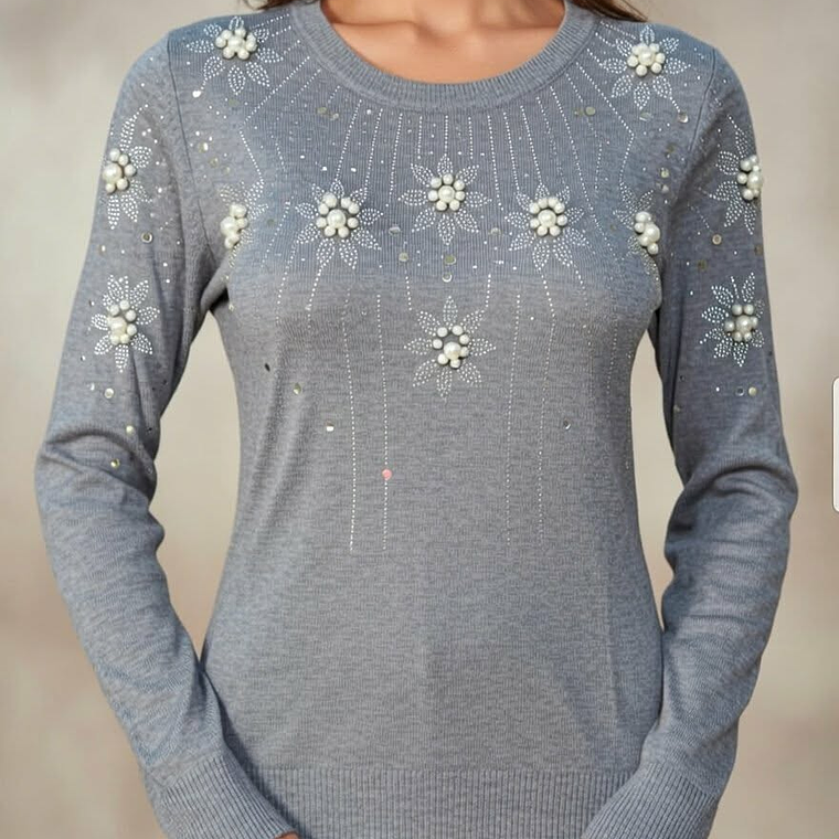 Camisola flor perola 3