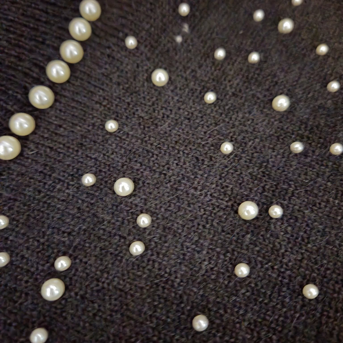 Pull col en perles 3