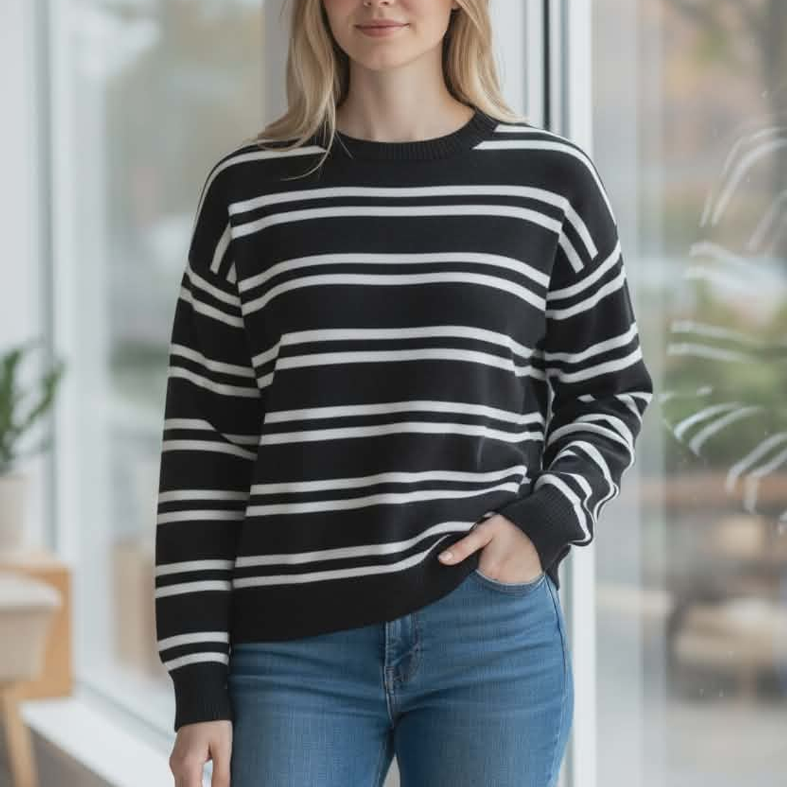 Camisola malha risca 6