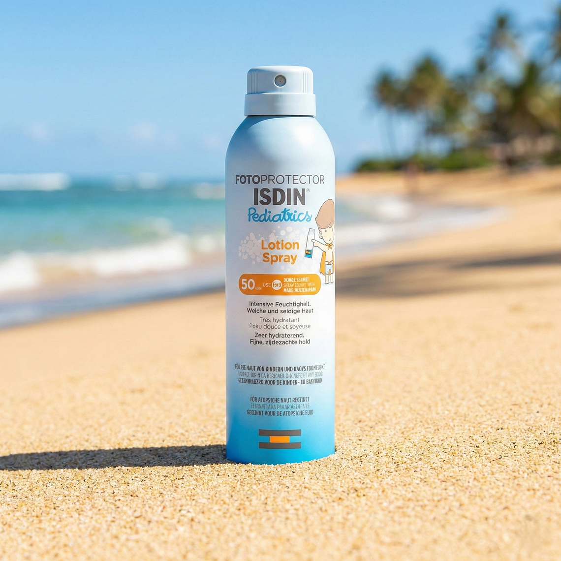 ISDIN – Fotoprotector Pediatrics Transparent Wet Skin Spray SPF 50 | 250 ml 1