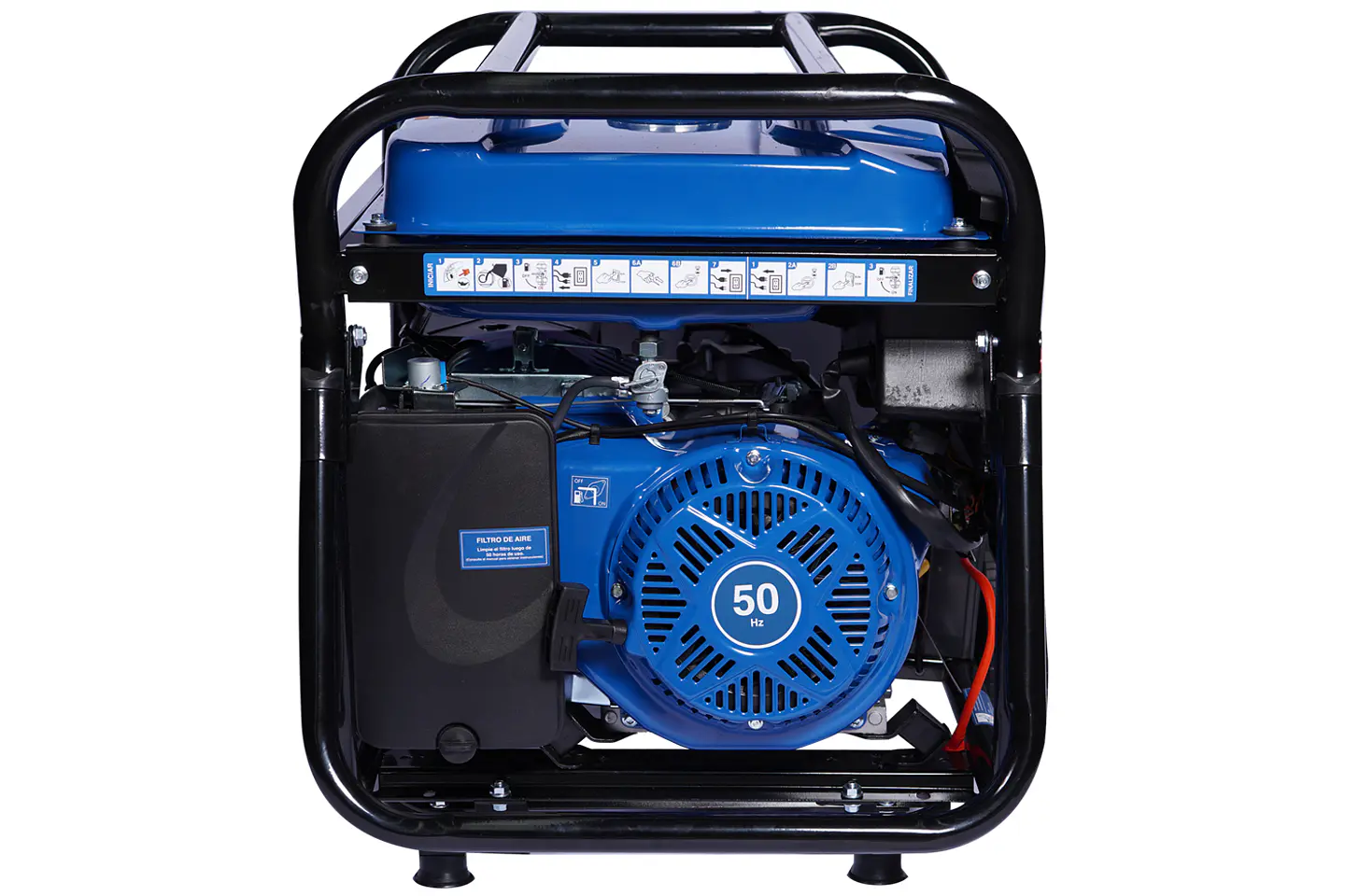 Generador Eléctrico Gasolina 6/6,5 Kw/Kva Partida eléctrica monofásico Abierto HYUNDAI 82HYG9250E 3