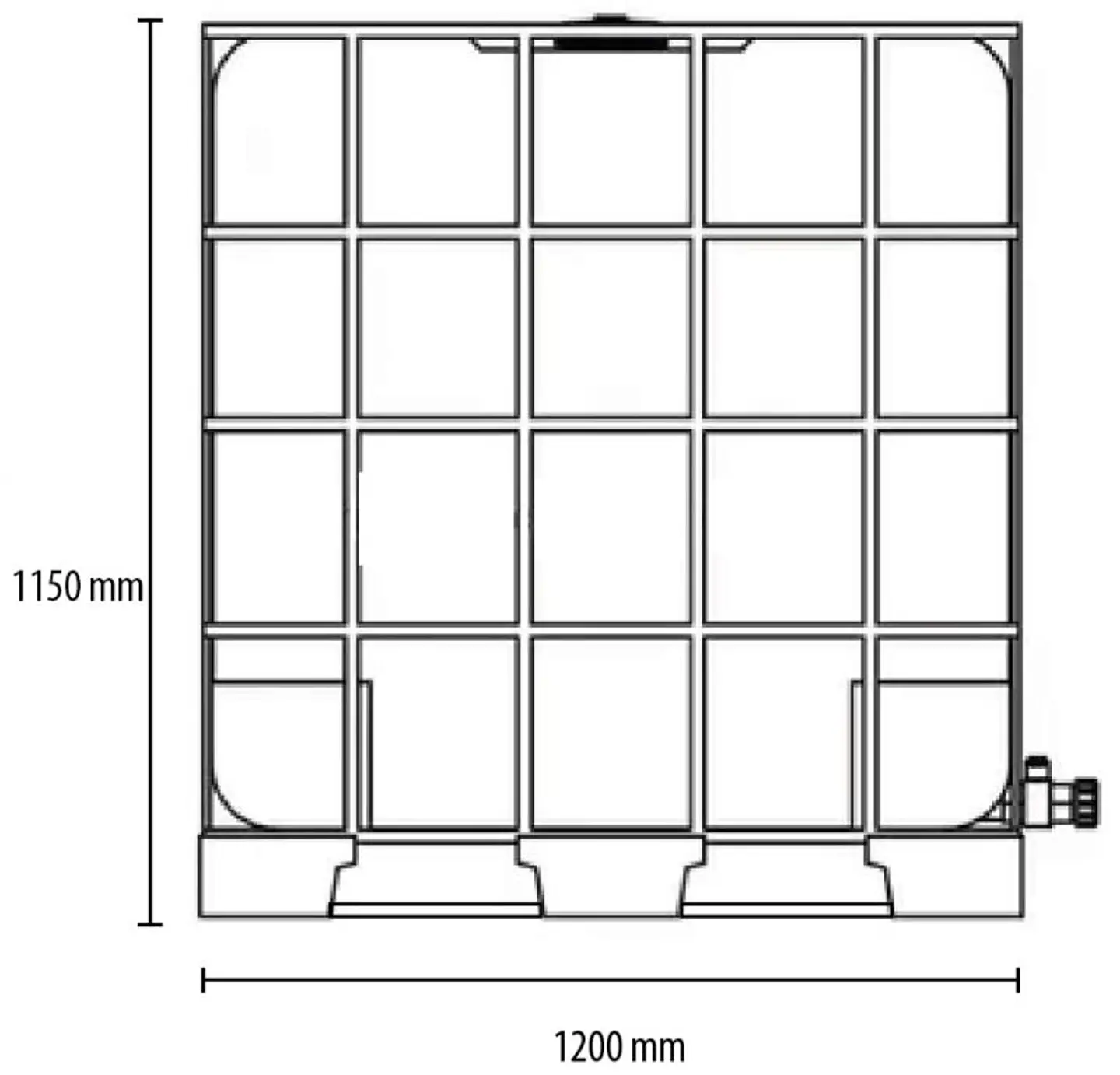 Estanque IBC 1000lts NUEVO 3