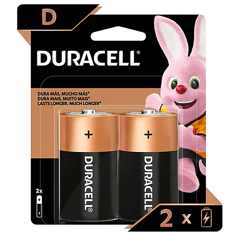 Pilas alcalina Duracel tipo D