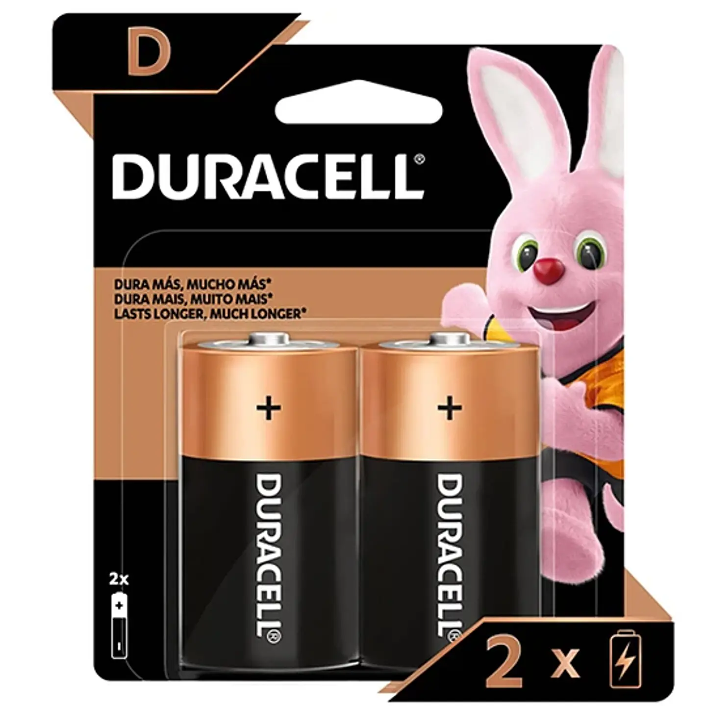 Pilas alcalina Duracel tipo D 1