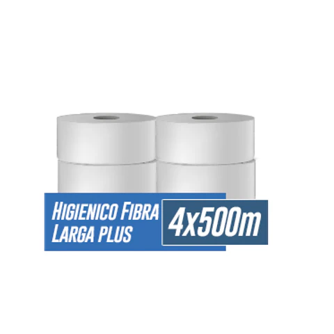 papel higienico 19,5g fibra larga plus 4X500mt C/LITOGRAFIA Winkler