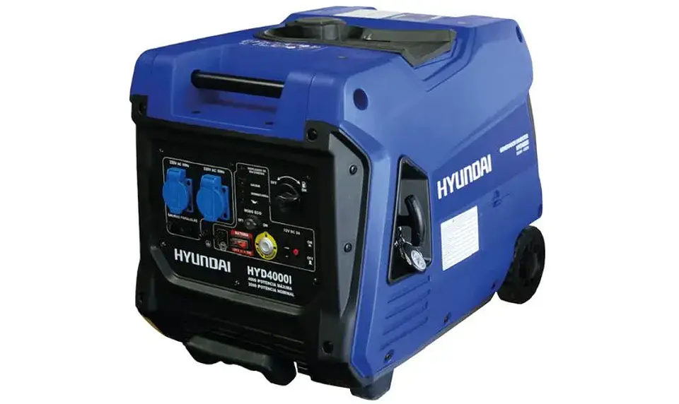 Generador Inverter Digital Gasolina 3,5/4,0 KW Partida Electrica y Manual 82HYD4000I HYUNDAI 1