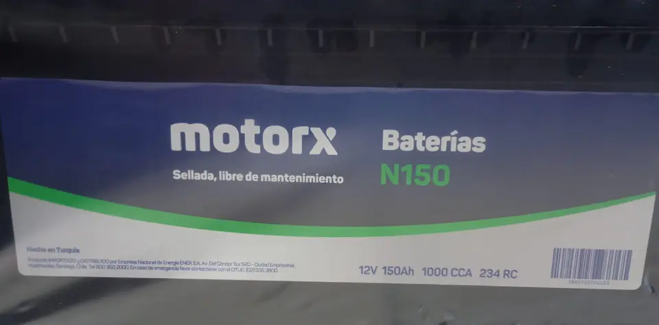 Batería MotorX 150AH 1000CCA (Positivo Derecha) 2