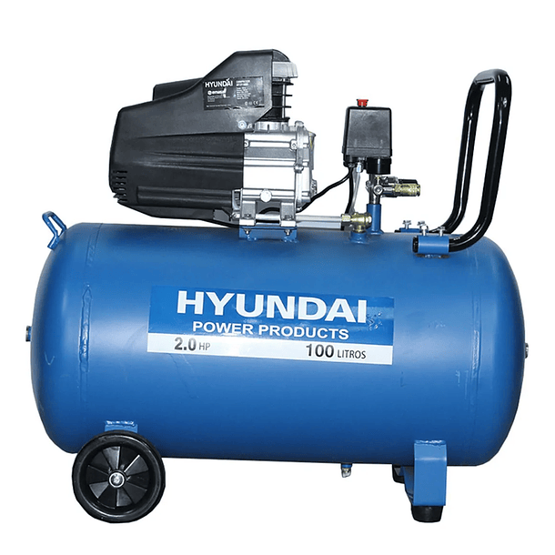 Compresor de Aire Portátil 2 HP 100 Litros Hyundai 1