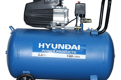 Compresor de Aire Portátil 2 HP 100 Litros Hyundai