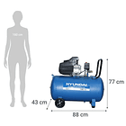 Compresor de Aire Portátil 2 HP 100 Litros Hyundai 4