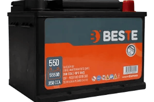 BATERIA BESTE  55 AH350 CCA POSITIVO DERECHO TERMINAL ESTANDAR