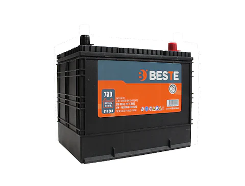 BATERIA BESTE 70 AH610 CCA POSITIVO DERECHO TERMINAL ESTANDAR