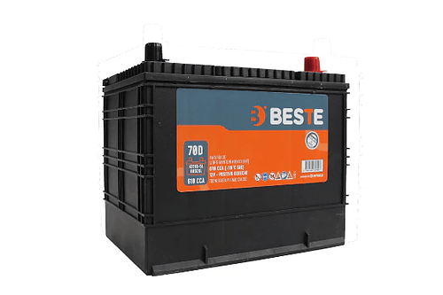 BATERIA BESTE 70 AH610 CCA POSITIVO DERECHO TERMINAL ESTANDAR