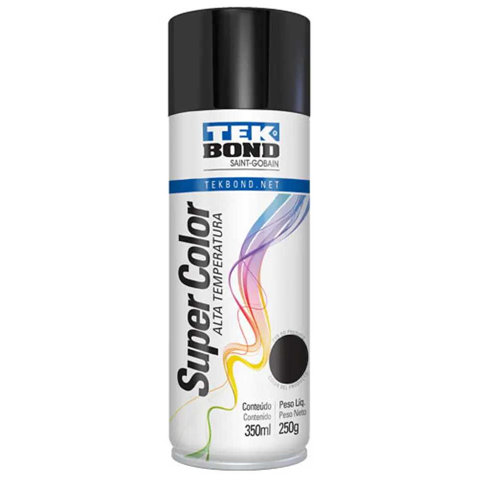 PINTURA SPRAY ALTA TEMP. NEGRO BRILL 400ML 1