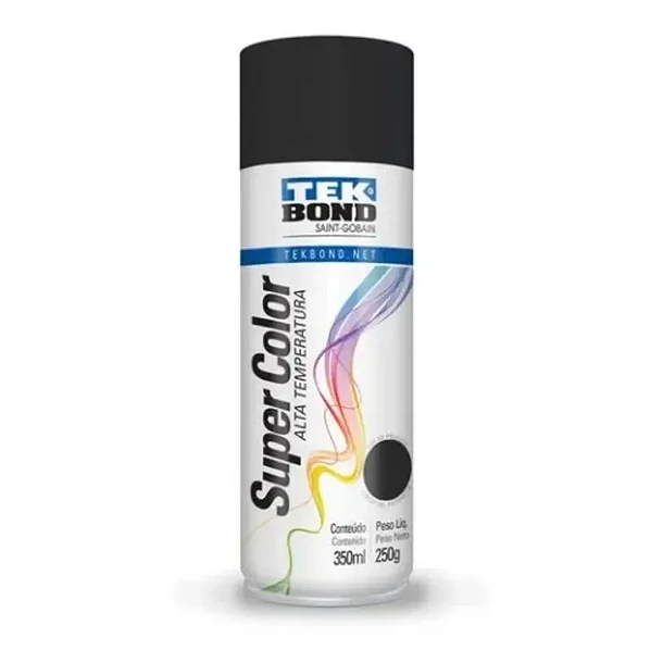 PINTURA SPRAY ALTA TEMP. NEGRO MATE 400ML