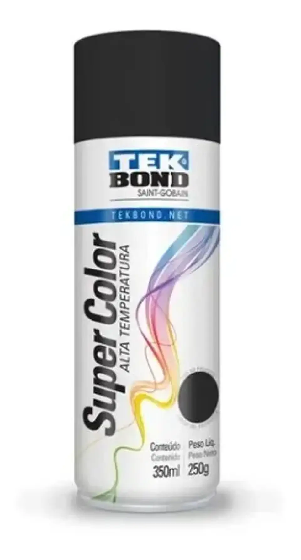 PINTURA SPRAY ALTA TEMP. NEGRO MATE 400ML 1