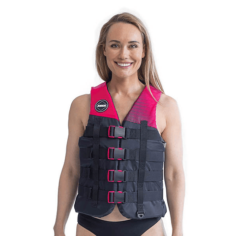 Colete Jobe Nylon 4-Buckle Vest Hot Pink